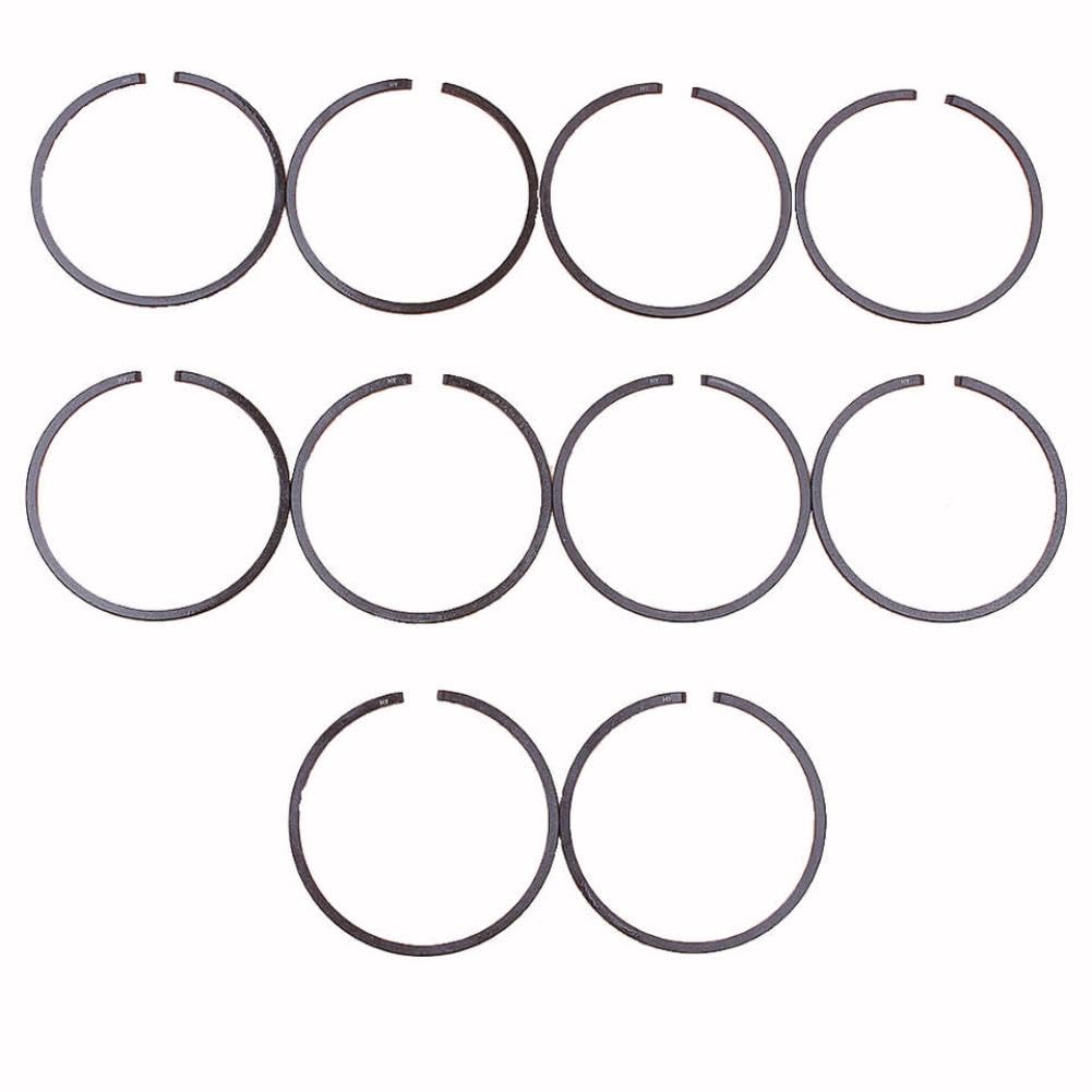 Mighty Scapers 10 Pcs 38Mm Piston Ring Replacement For Chainsaw Engine Repair Compatible With 137 Ef3600 3800 233 435Bp 735S 735T 935Dx 936 937 Gs370 Bc380t(10 Pcs)