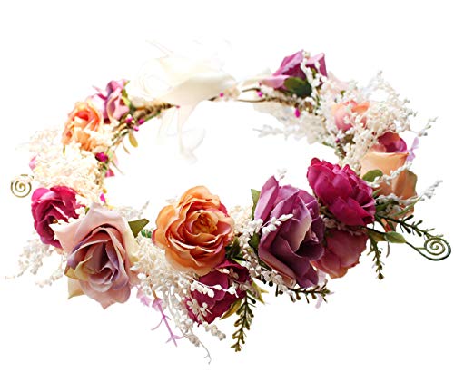 LLinfflr Rosy Rose Crown