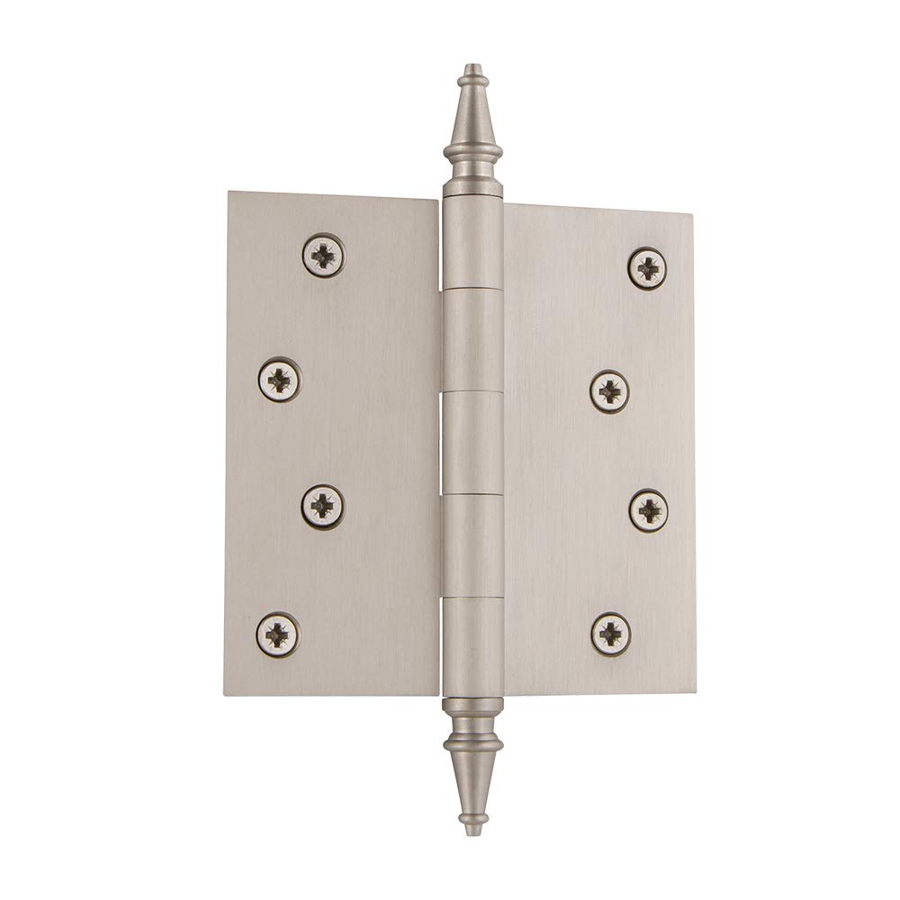 Nostalgic Warehouse Steeple Tip Residential Door Hinge with Square Corners