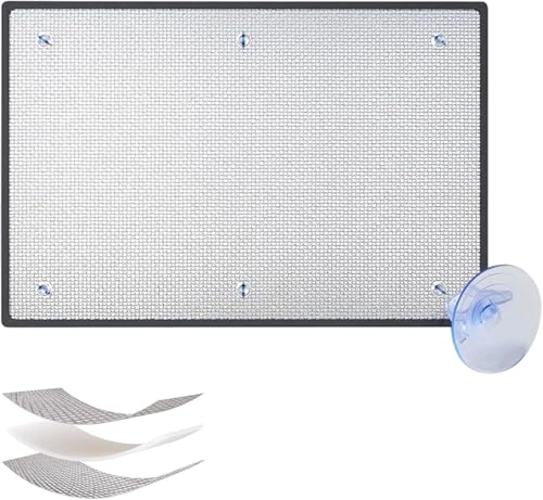 Thermal Insulating Window Film with Suction Cups, Blackout Curtains, Aluminium Cover, 7mm Heat Reflective Film for Energy Efficiency and Privacy