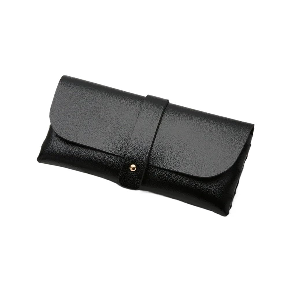 2/6/8 SZTUK Moda Damska Torba Na Okulary Ze Skóry PU Okulary Do Czytania Okulary Ochronne Etui Etui Etui Ochronne Akcesoria (Czarny, 8 SZTUK), Czarny, rozmiar uniwersalny