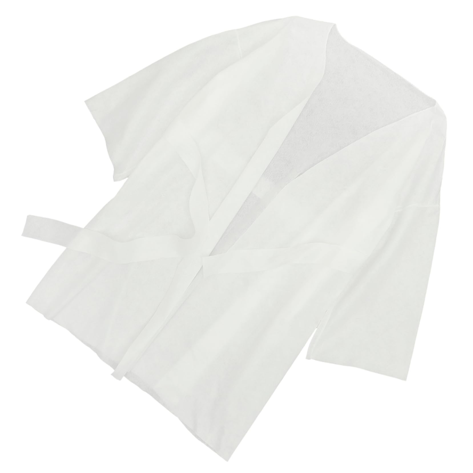 FOMIYES Bulk Spa Wrap Soft Bathrobe Wearable Shower Garment Disposable Bath Skirt White