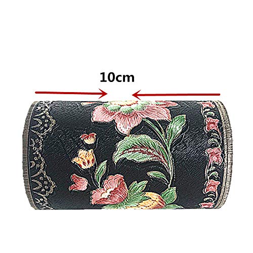 Teemall Self Adhesive Black Lantern Flowers Waterproof Pvc Wallpaper Border Stick And Peel Scroll Wall Border For Kitchen Kids Room Wall Stickers Home Decor 4 X196.8 Inch #TOP4
