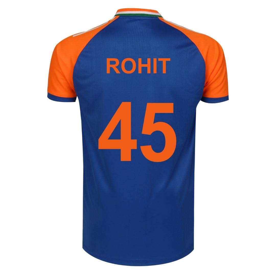 KNKCricket India Jersey T20 WC 2024 Fan Supporter T-Shirt Cricket Team Uniform Kids to Adult