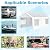 Carport Upgraded 10x20ft Heavy Duty Carport Auto Canopy Garage Boat Shed Party Tent UV Protection Waterproof Tarpaulin for SUV Truck Boat (White)