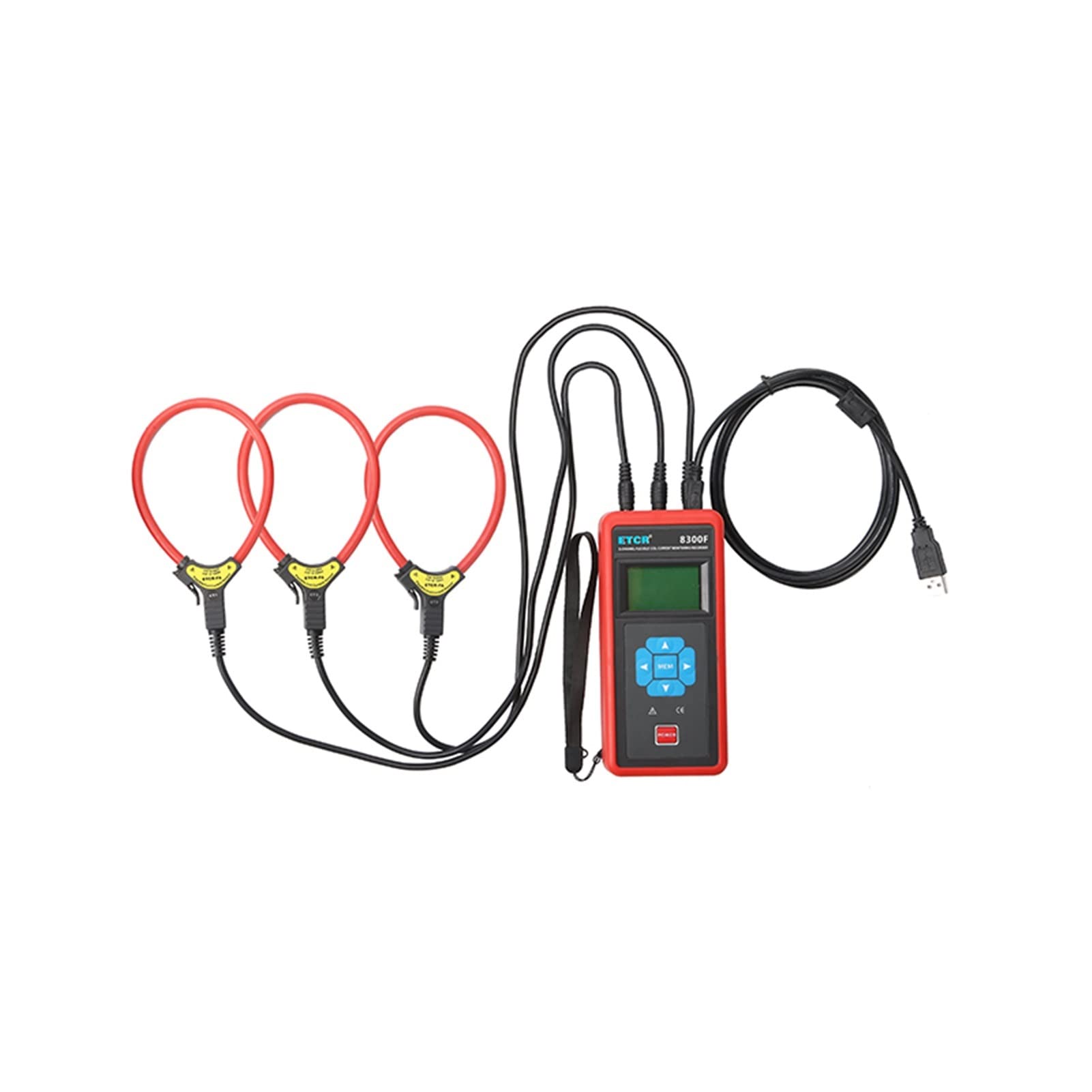 Stromzange, ETCR8300FAC 0,00A-20.00KA Überwachen und zeichnen Sie gleichzeitig 1~3 Kanal Flexible Spule auf AC Aktueller Überwachungsrekorder online