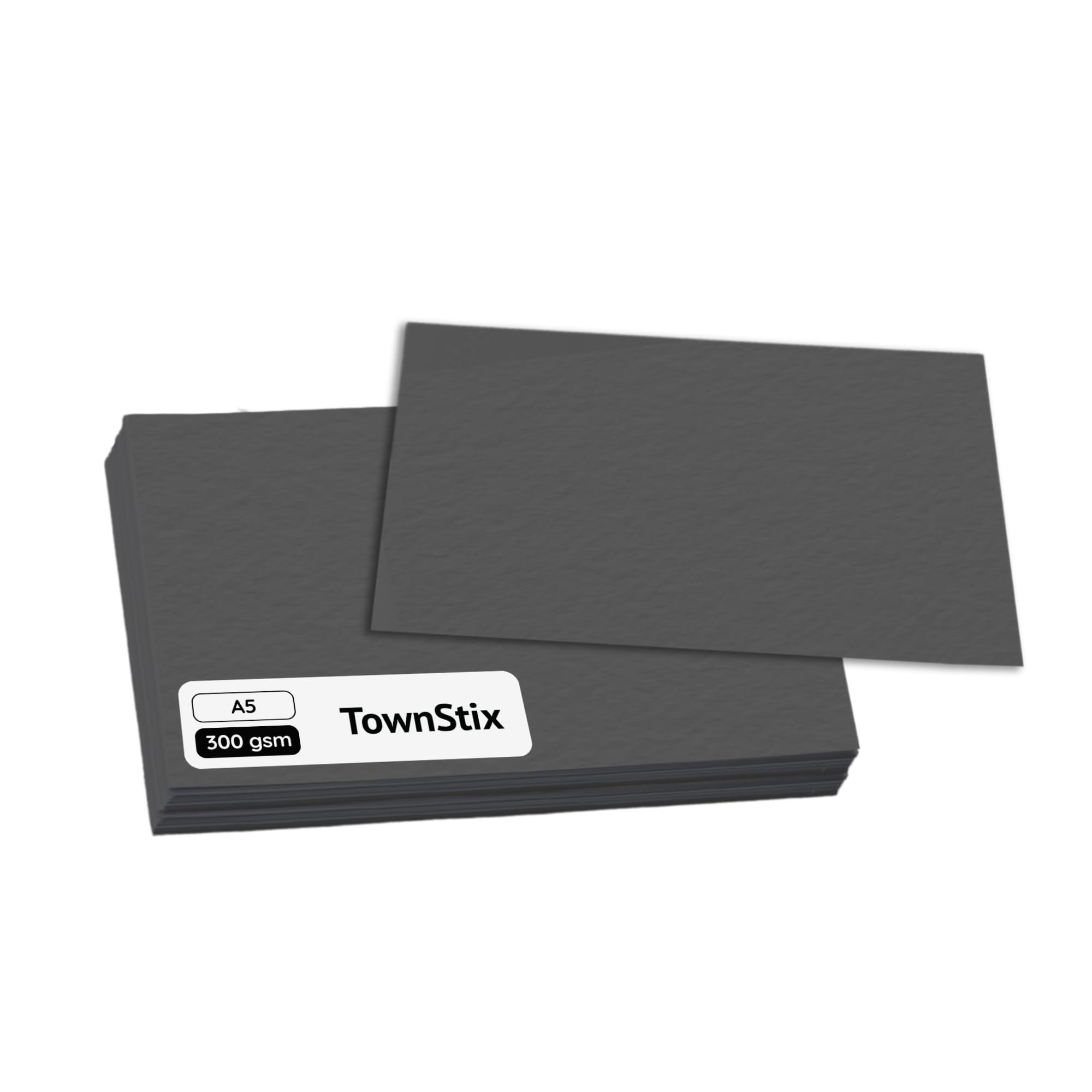 50 Blatt, A5 300g Fotokarton Tonkarton, Tonpapier Karton - Schwarz
