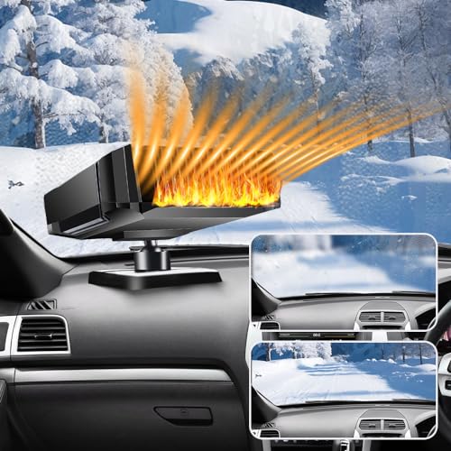 Maso MTX 7.0 Car Portable Heater 12/24V Car Heater 150W Car Heater Windshield Defroster 2 In 1 Cigarette Lighter Heater thumb #2