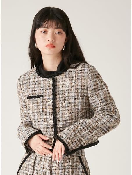 リリーブラウン] ラメツイードジャケット LWFJ251128 レディース