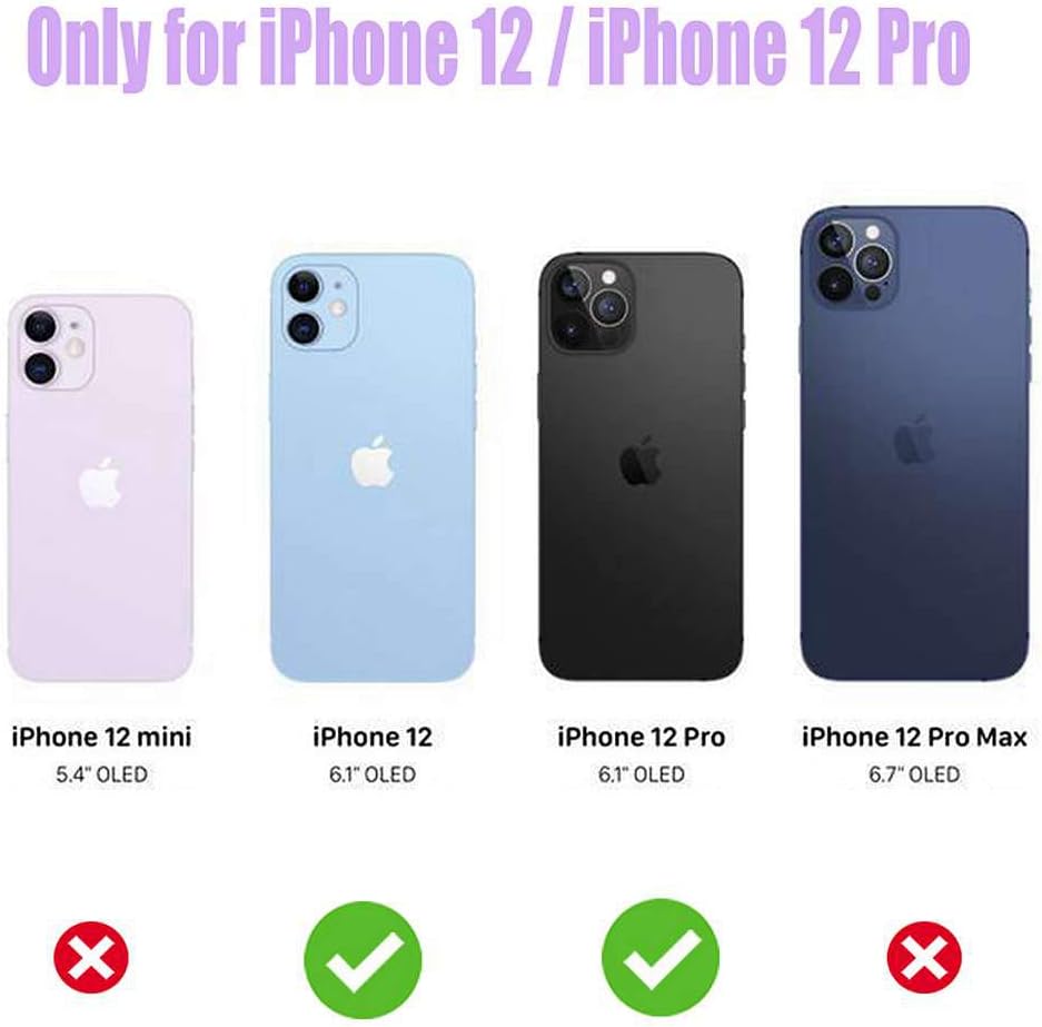 Glitter Pearly Shell Luster Sparkle Bling Soft TPU Flexible Slim Thin Girl Women Phone Case Cover for iPhone 12 / iPhone 12 Pro 6.1, Blue Gold Marble - Image 2