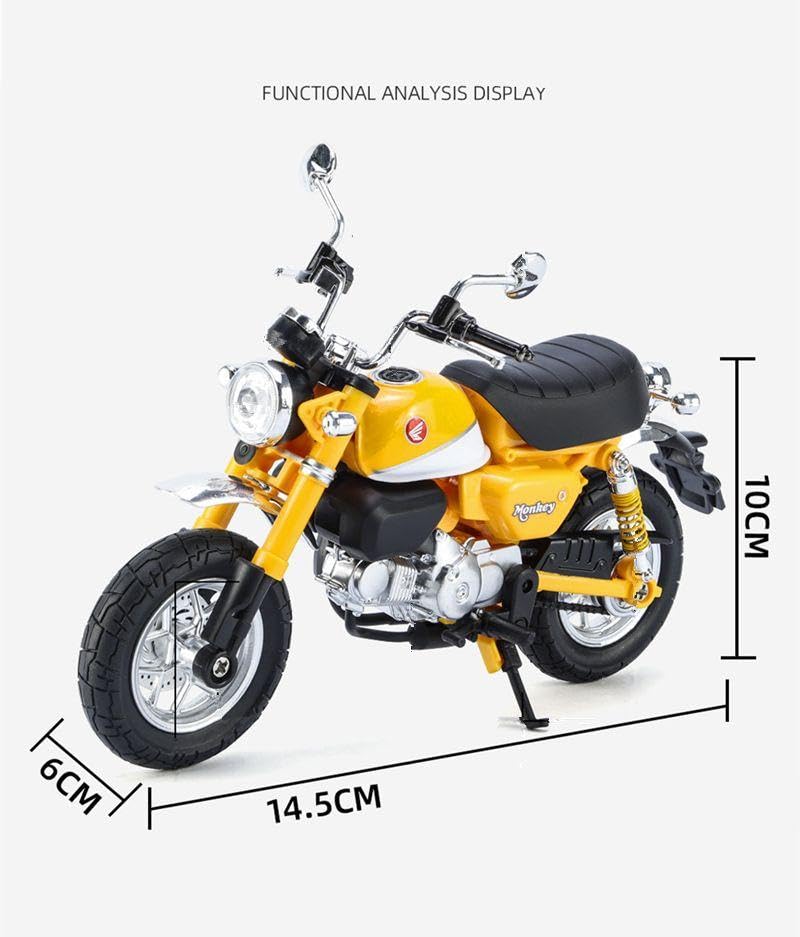 Amazon.co.jp: ホンダ モンキー イエロー MN82 バイク : おもちゃ