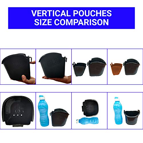 TrustBasket Vertical Gardening Hanging Pots/Planters(Large) - Set of 6 | Plastic Vertical Wall Hanging Pouches for Home & Outdoor Balcony Garden Decor |Wall Hanging Pouches for Grills