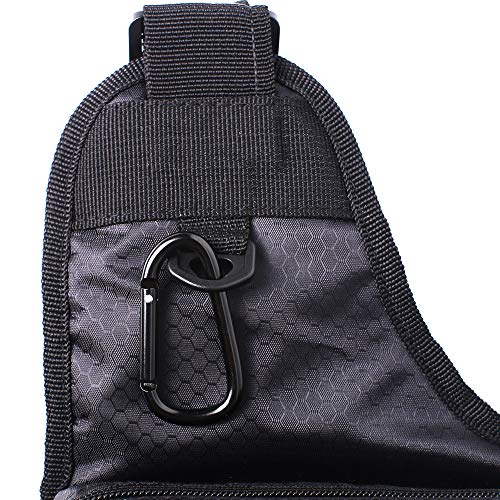 Kylebooker Fishing Tackle Gear Accessory Bag Fishing Organizer Sling Pack (Black) #TOP5