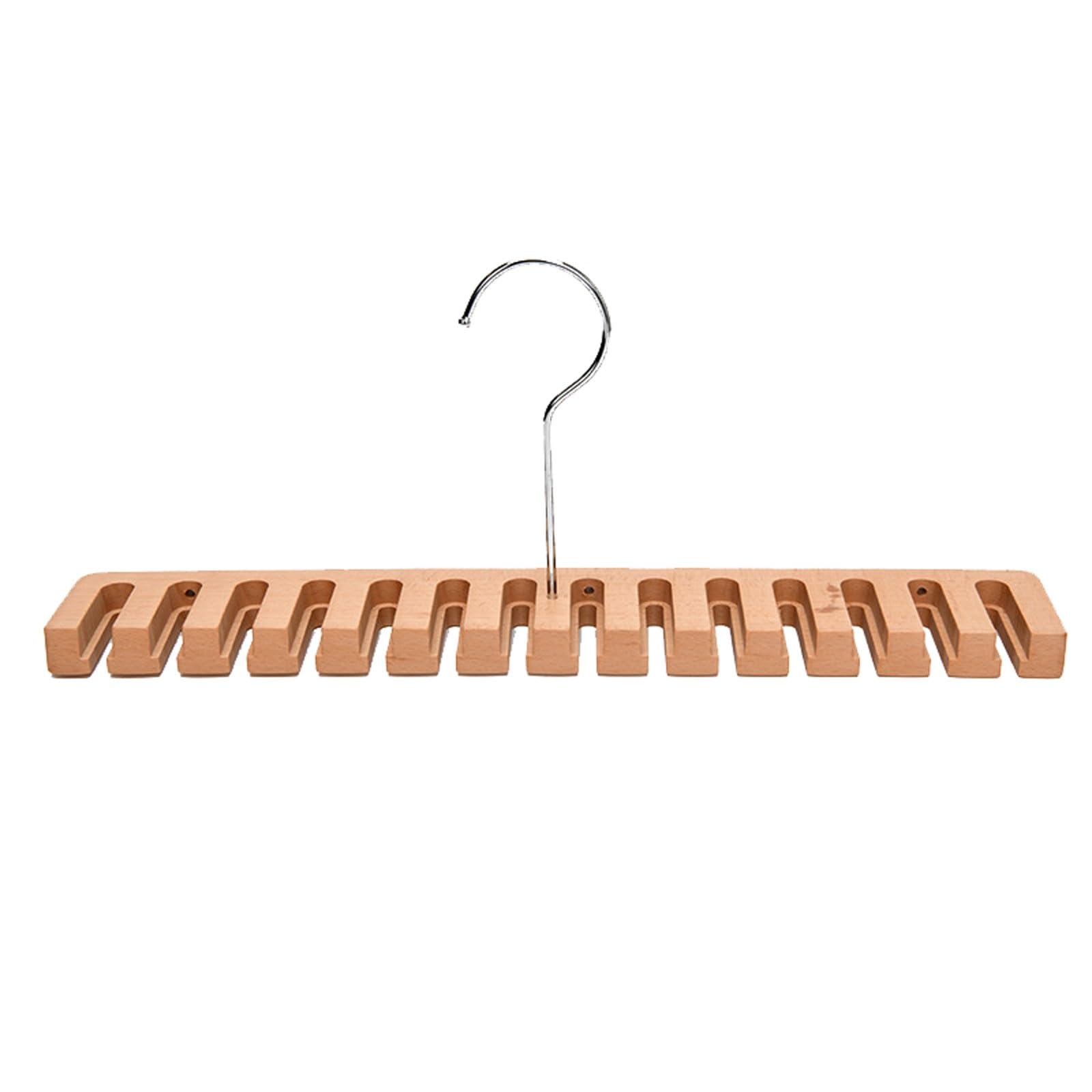 Solid Wood Hanger Hook Belt Vertical Storage Rack Space Saving Coat hanger