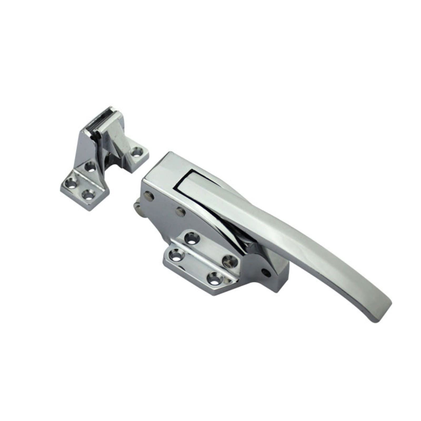 BULINO Cold Room Handle Latch,Warehouse Door Handle Lock, Zinc Alloy Door Lock Adjustable Door Handle Oven Steam Box Freezer Door Cooling Handle