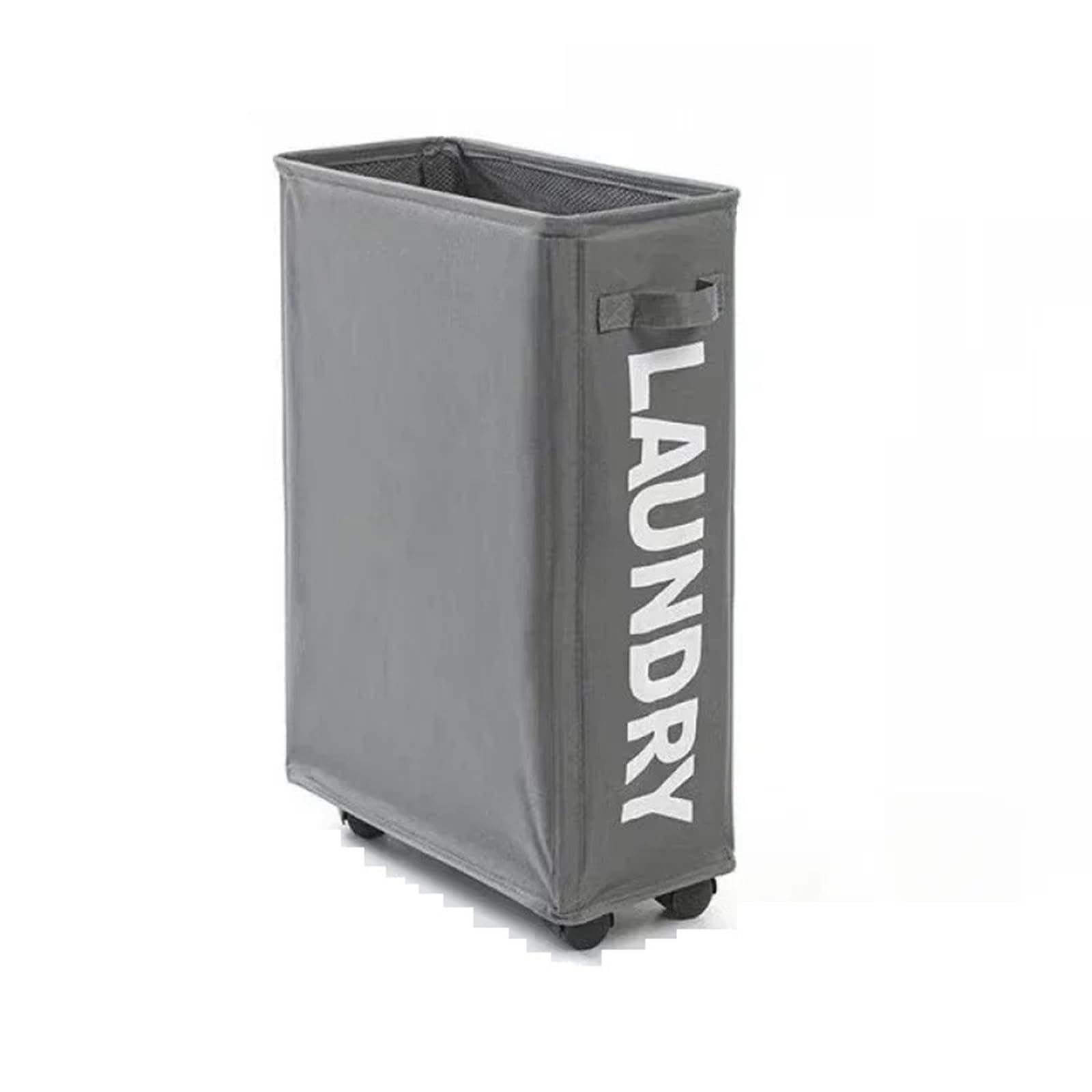 Dustproof Laundry Basket Foldable Organization Household Large Capacity Simple Modern Multifunctional Storage(Dark Grey)
