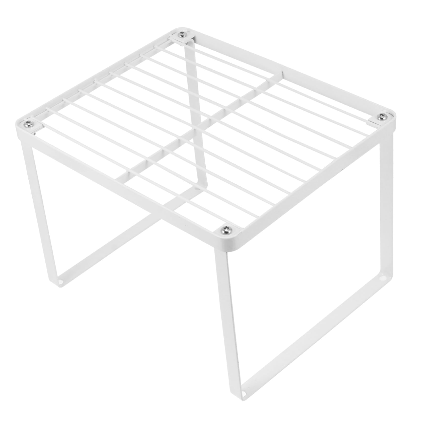 KOMBIUDA 1pc Iron Cabinet Layering Shelf Storage Holder for Kitchen Wardrobe Organization Easy to Install Multi-scene Use for Clothes Shoes and Sundries