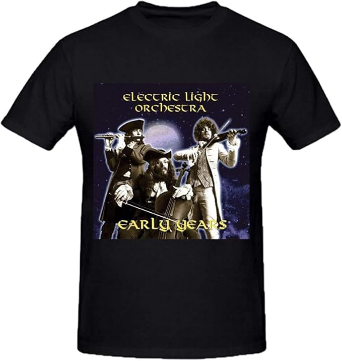 Electric Light Orchestra Early Years T Shirts for Men Crew Neck
