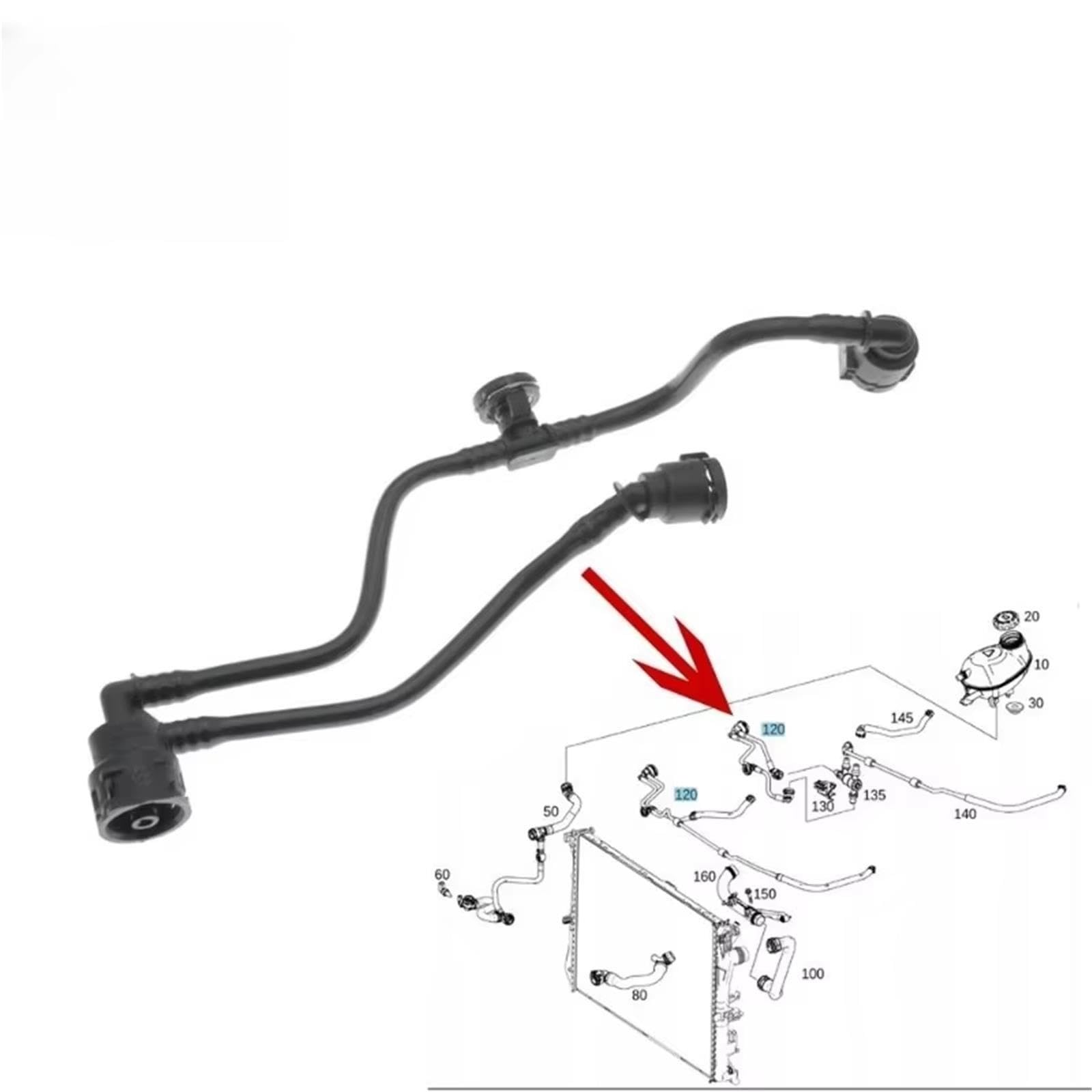 Manguera Radiador Refrigerante Para Benz E200d E220d E300d W213 Clase E