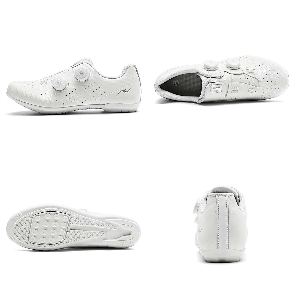 Scarpe da Ciclismo Senza Attacchi con Suola in Gomma Uomo Donna Scarpe da Strada E da Mountain Bike raspiranti, Fori di Ventilazione