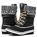 GLOBALWIN Snow Boots For Women Black/Prints Women's Winter Boots 6.5M