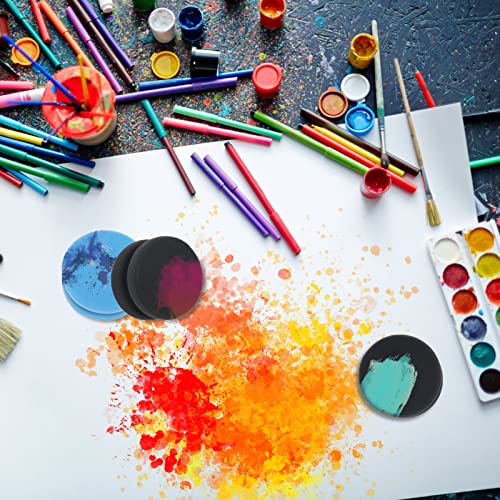 Paint Sponge Black 6Pcs, Boyistar Detail Painting Sponge Double-Side Art Craft Round Sponges For Car Waxing, Wall Repairing Kitchen Cleaning Sponges With Storage Mesh Bag (3 Black + 3 Blue) #TOP5