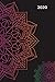Mandala Notebook & Monthly Planner 2020 Black/Pink/Green