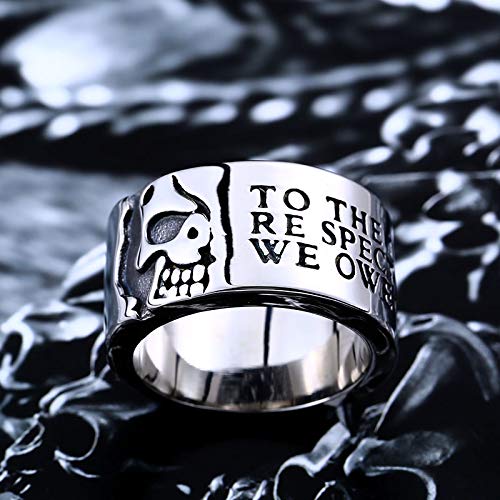 Image of Genuine Stainless Steel Ring Jewelry for Men Fashion Punk Biker Skull Rings