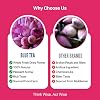 BLUE TEA - Pink Lotus Flower Tea - 1.40 Oz - 20 Cups | SUPER ANTIOXIDANT | Refreshing - Herbal Tea - Caffeine Free - Flower Based - Detox - Non Bitter - Non-GMO | Pet Jar Packaging