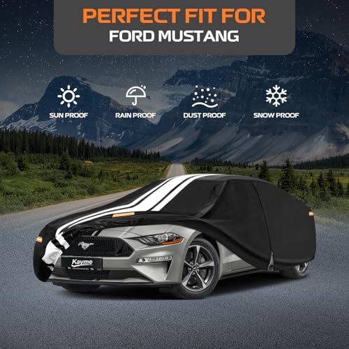 Image of Kayme Heavy Duty Car Cover Custom Fit for Ford Mustang /Shelby /Mustang GT
