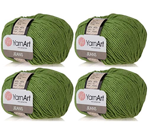 Image of YarnArt Cotton Blend Amigurumi Yarn - Cotton Acrylic Blend Yarn for Knitting & Crochet, Soft & Durable Yarn for Amigurumi, Baby Items and Garments