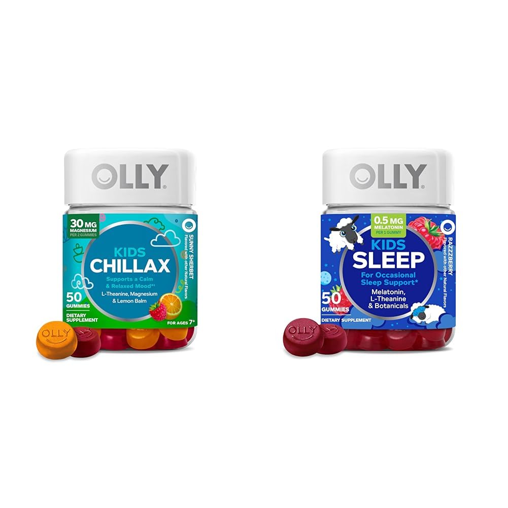Amazon.com: OLLY Kids Chillax Gummies L-Theanine Magnesium Lemon