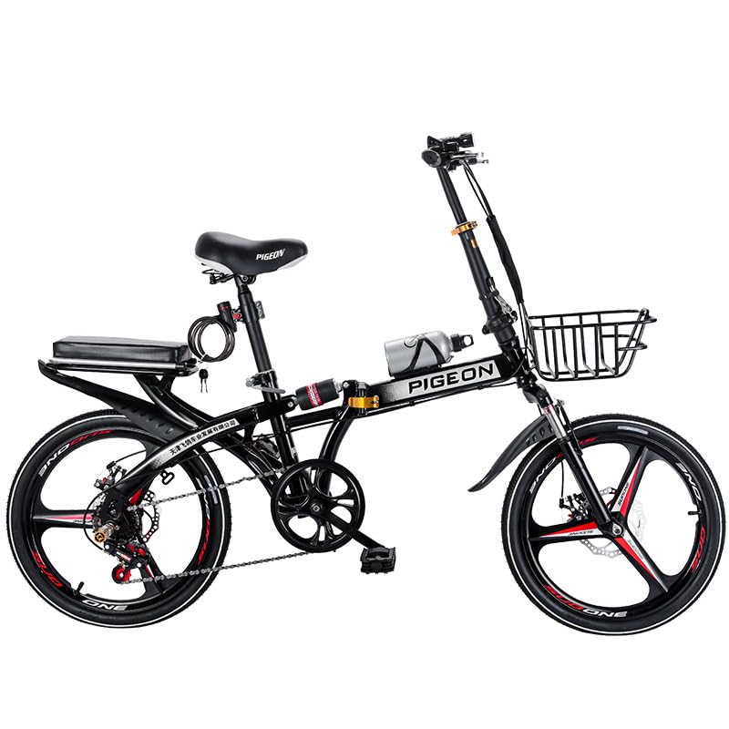 Vélo Pliant 20 Pouces ITOSUI – Pliage Rapide, Acier Carbone, 7 Vitesses, Urbain Et Portable Adulte