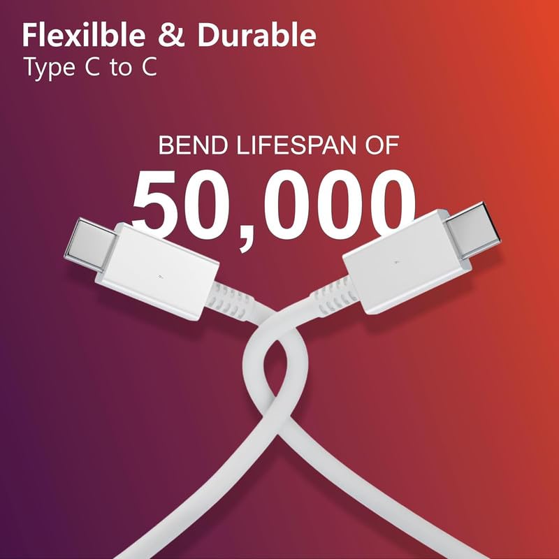 Image of YISHU 30W USB-C to USB-C Fast Charge Cable (White) | Quick Charging & Stable Data Sync | Compatible for Google Pixel 8 Pro 8 7 7A 6 6A 5 Series Pixel Buds & Chromebook | Original Fast Charging