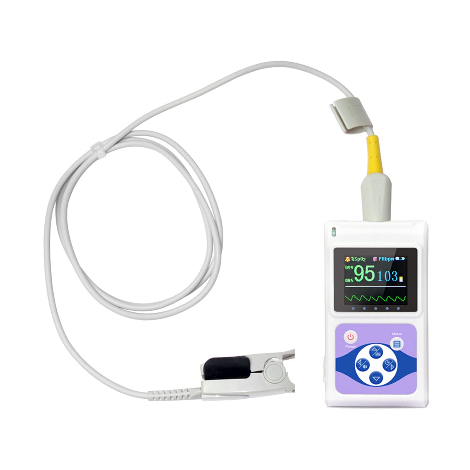 Pulsossimetro Monitor Di Saturazione Di Ossigeno Nel Sangue Sulla Punta Delle Dita, Pulsossimetro Da Dito OLED Monitor Di Saturazione Di Ossigeno Nel Sangue Portatile Per Ossimetria SpO2 Letture