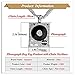 Xusamss Hip Hop DJ 18K Gold Plated Crystal Phonograph Tag Pendant Necklace with Chain