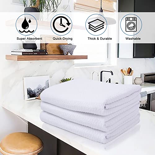 Sinland Microfiber Dish Towels Waffle Weave Kitchen Towels Absorbent Hand Towels For Kitchen 16Inch X 24Inch #TOP6
