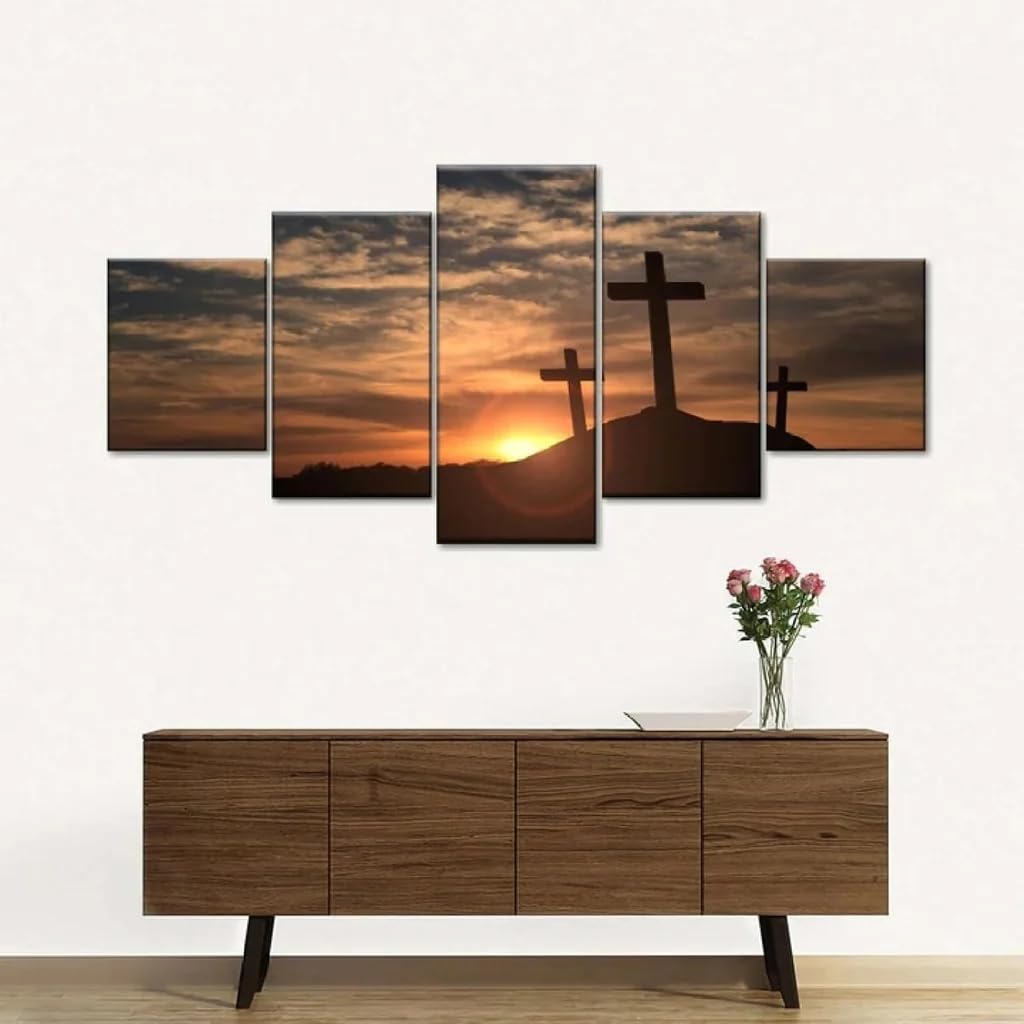 Tableau decoration murale haute définition impression sur toile 5 parties - 7