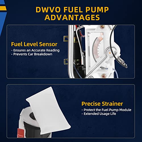 Dwvo Fuel Pump Assembly Replacement Compatible With 1999-2003 Ford F150, 2004 F150 Heritage, 1999 Ford F250 4.2L 4.6L 5.4L, Easy Assembly Enhanced Turbo Pump #TOP2