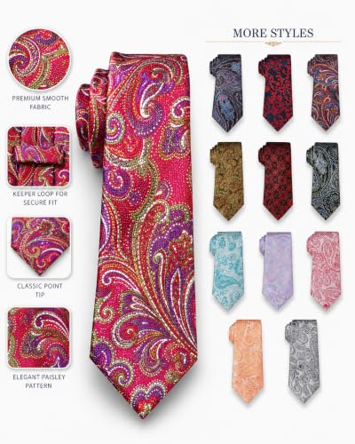 Image of WeiShang Neckties for Men, Classic Formal Tie