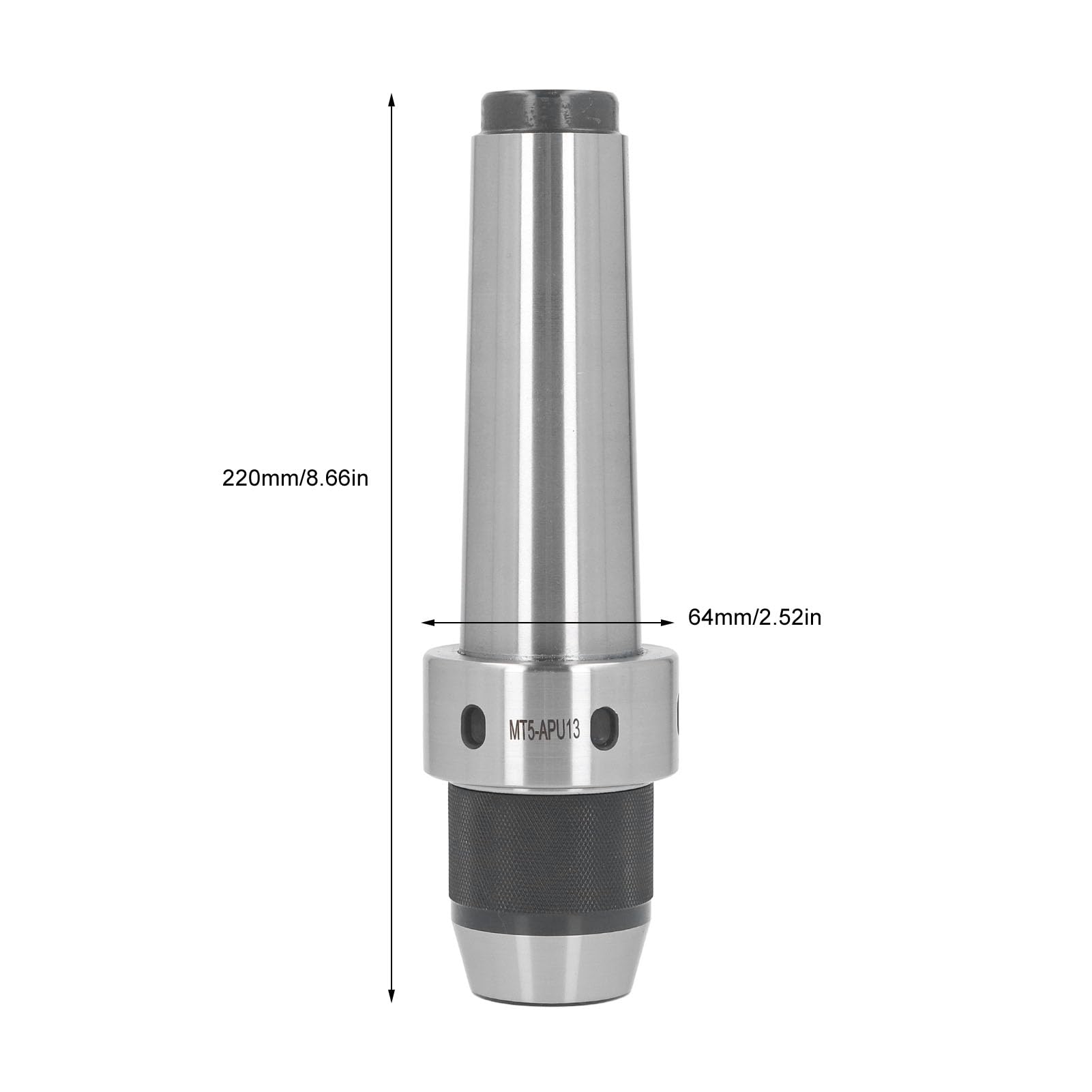 Generic Bezkluczowy Uchwyt Wiertarski Ręczny Samozaciskowy 1/32 Cala-1/2 Cala Doskonały materiał do Maszyn CNC i zastosowań Wiertniczych z Polerowanym Wykończeniem