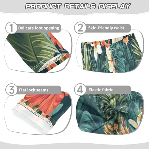 Toddler Girls Leggings Printed Yoga Pants Leggings Floral Pineapple for Kids3