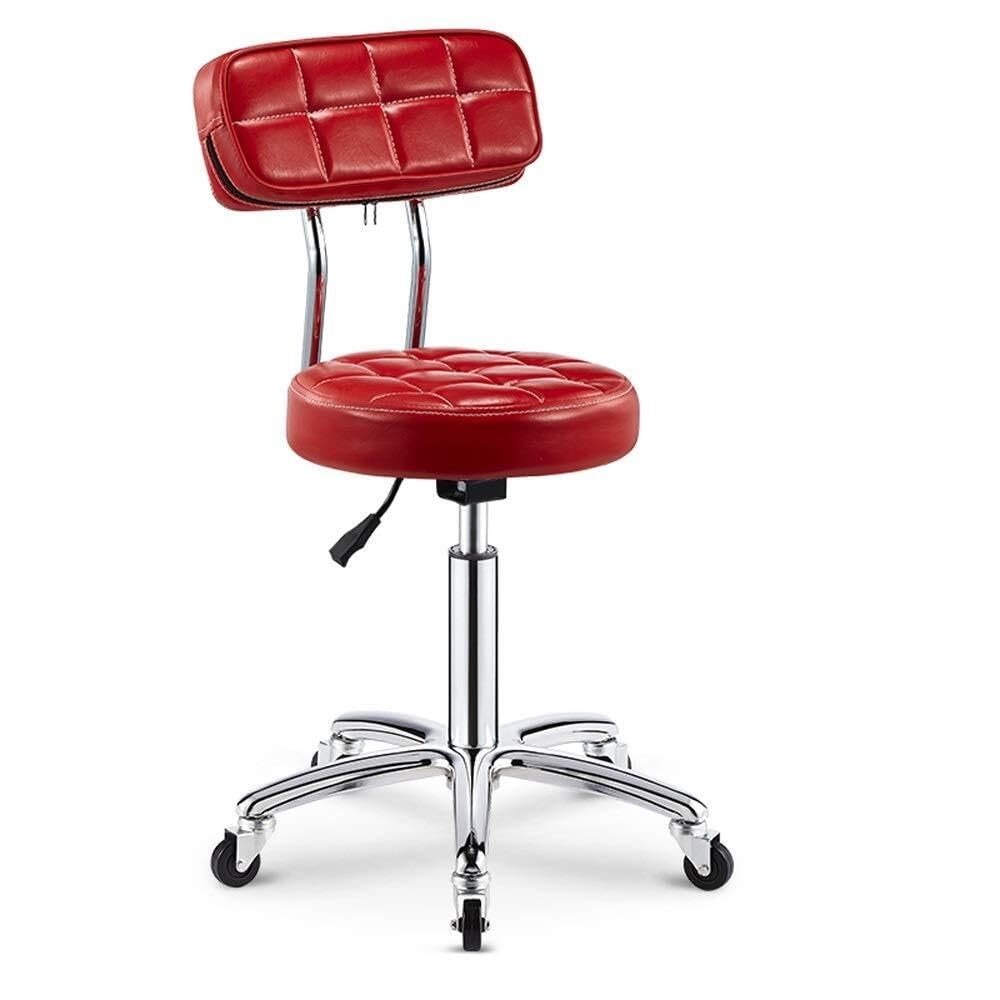 Tabouret à dossier avec rotation 360° et assise éponge haute densité