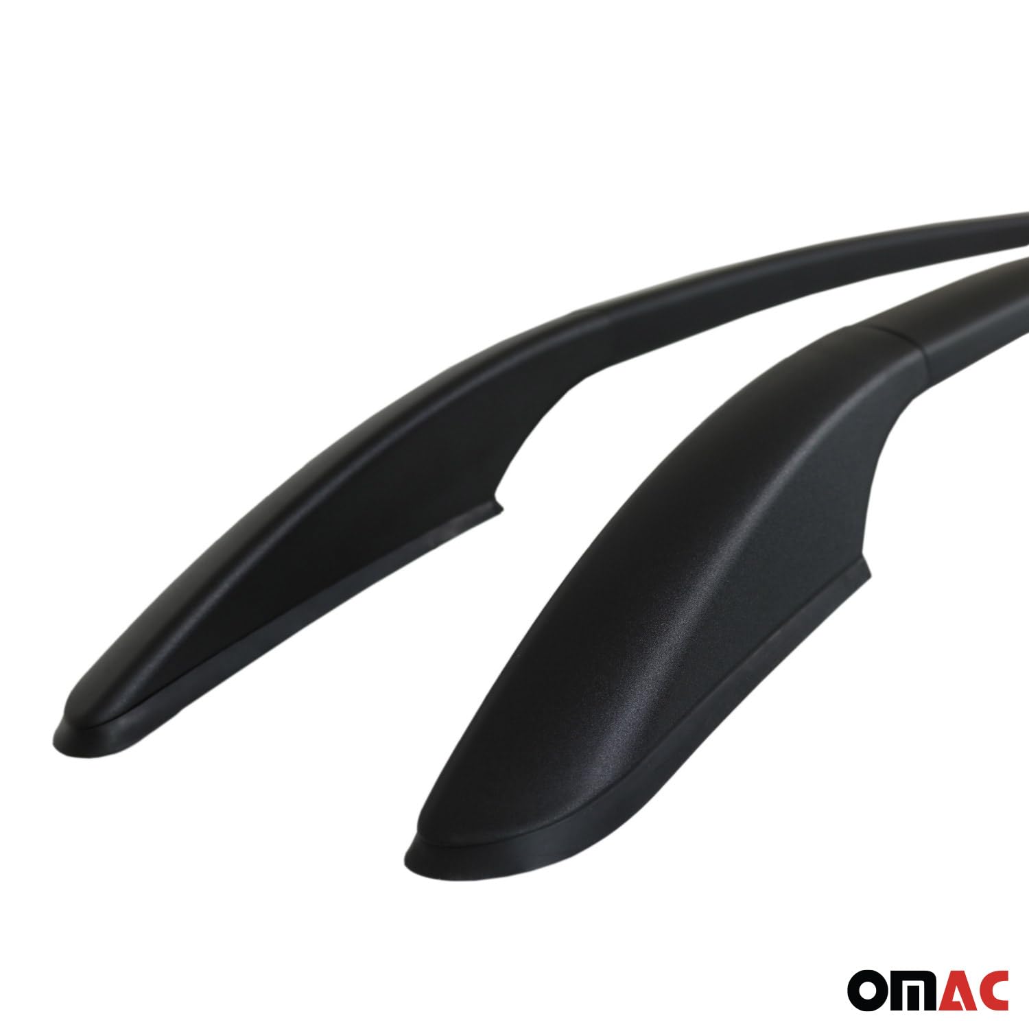 OMAC Dachreling Relingträger kompatibel mit Honda Jazz 2020-2025 5-Tür Aluminium Schwarz 2X