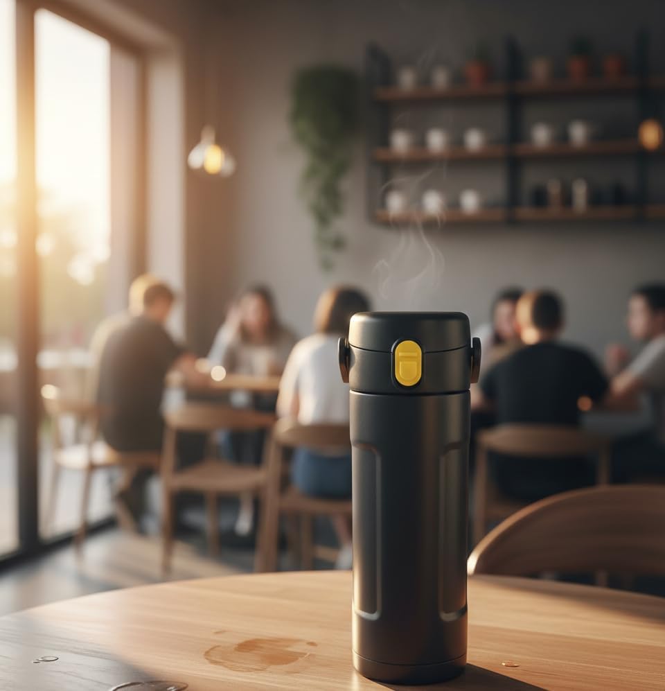 Practical water bottle with smooth surface lightweight structure and compact size for easy carrying everywhere