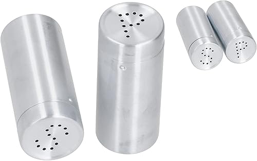 Miniatura 7 de 2 tarros de especias de acero inoxidable para condimentos, sal y pimienta, herramienta de cocina (acero inoxidable, color primario (SP dos))