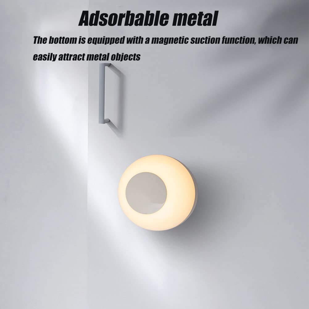 Lampka nocna LED funkcją bezprzewodowego ładowania, lampa stołowa 5 W Touch Ściemniane ładowanie USB, magnetyczna lampka nocna/oddzielna, poziom jasności 3, 3000 K ciepła biel sypialni Salon Biuro