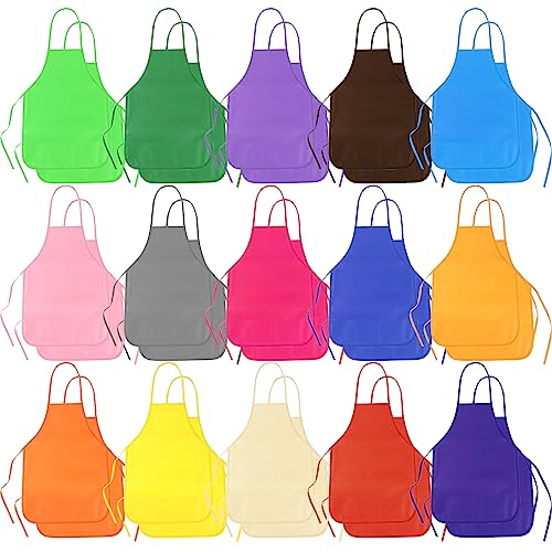 PLULON 30 Pcs Kids Apron Painting Aprons