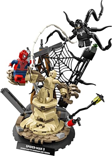Image of LEGO ǀ Marvel Epic Battle: Spider-Man vs. Sandman and Venom Super Hero Building Toy - 76334