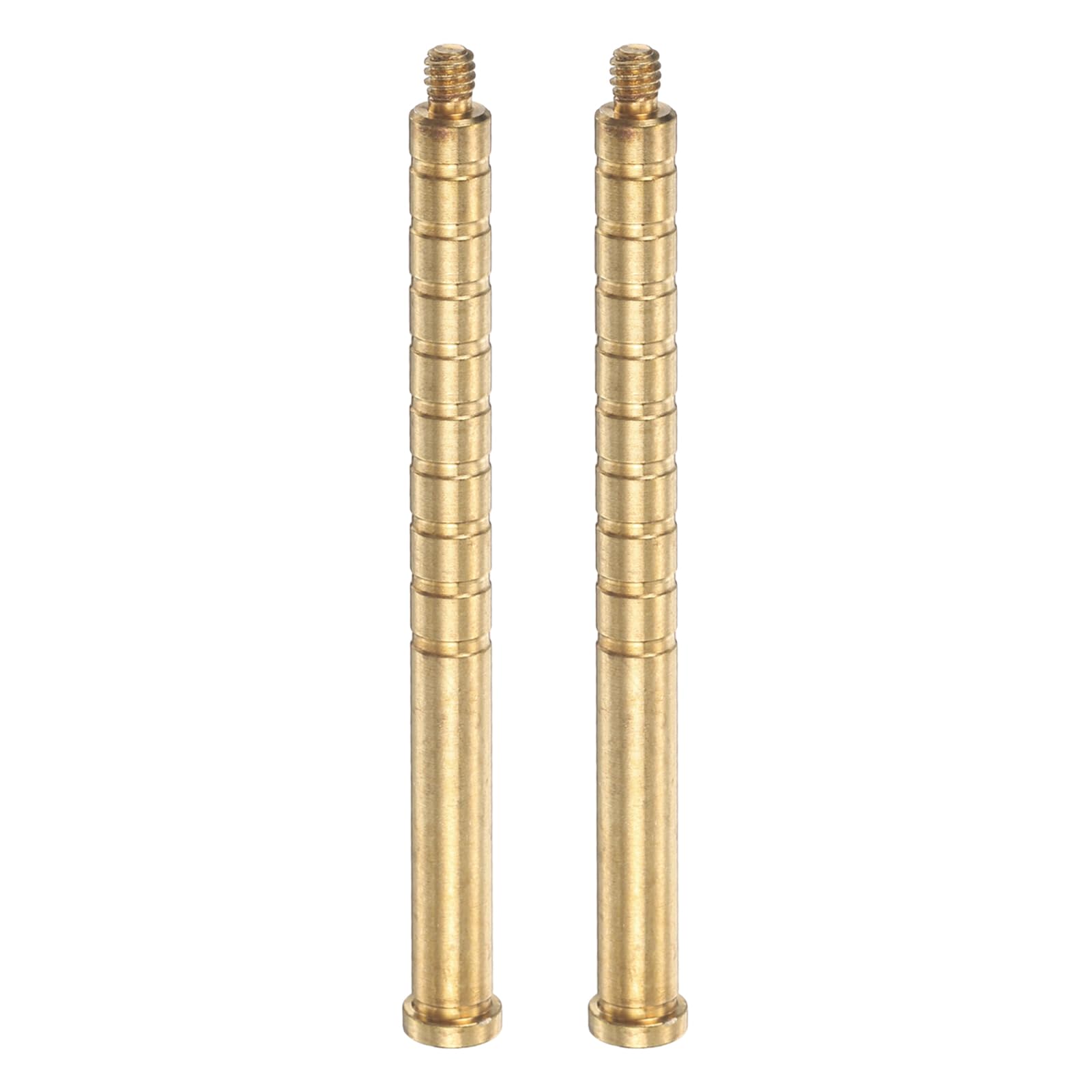 YELARXI 2 Pack Arrow Insert, 250 Grain Archery Brass Screw Insert Arrow Weight with Copper Base Archery Hunting Accessory for 6.2mm/0.244" Carbon Arrow Field Points Shaft